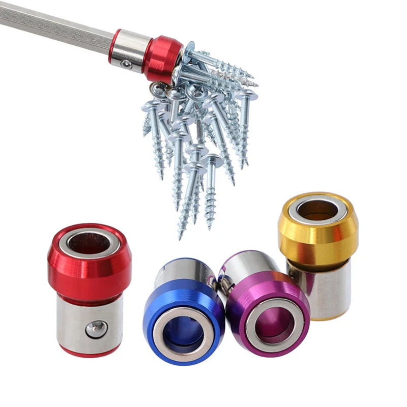 Bit magnetyzer pierścień wkrętak Bit uchwyt napędu uniwersalny 21mm wymienny pierścień magnetyzera stal magnetyczna na wkrętaki