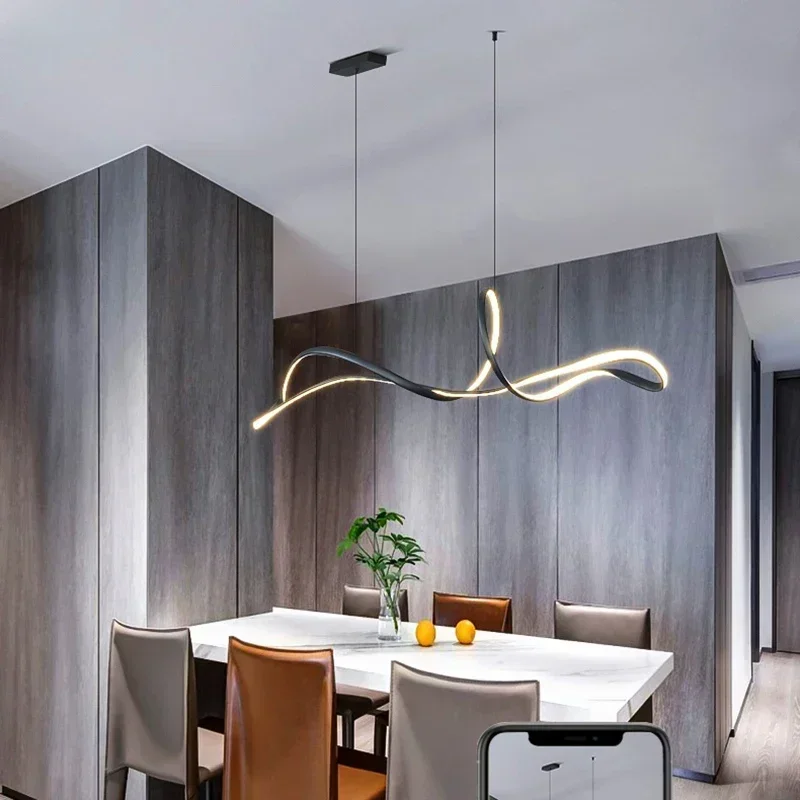 Moderne Designer Restaurant Pendelleuchten Metallic Glanz Wohnzimmer Küche Insel Kronleuchter Dekor Lampe Hängeleuchten