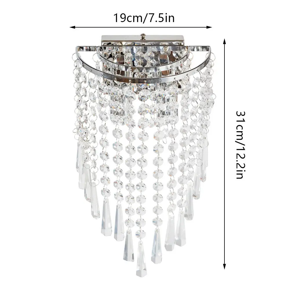 Modern Crystal Wall Lamp Sconce Light Bedroom Lighting Fixture Hallway Lighting Wall Light Home Decoration