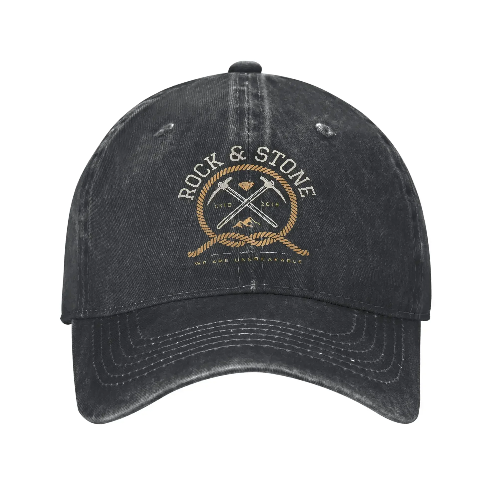2026 Classic Deep Rock Galactic Rock And Stone Baseball Cap Men Women Distressed Washed Headwear Game Outdoor Summer Adjustable