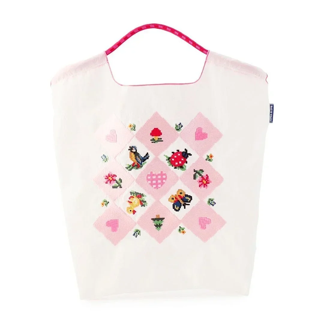 Classic Fashion Trend Portable Shopping Bag With Logo Embroidered Versatile Large Capacity Bag