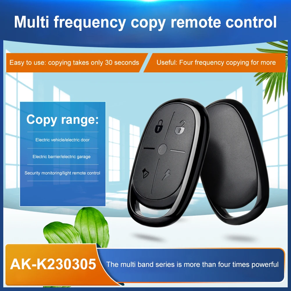 Copy Remote Control 4 Buttons Smart Door Controller 315MHZ/433MHZ/418MHZ/430MHZ Universal Duplicator Key for Switch Garage Gate