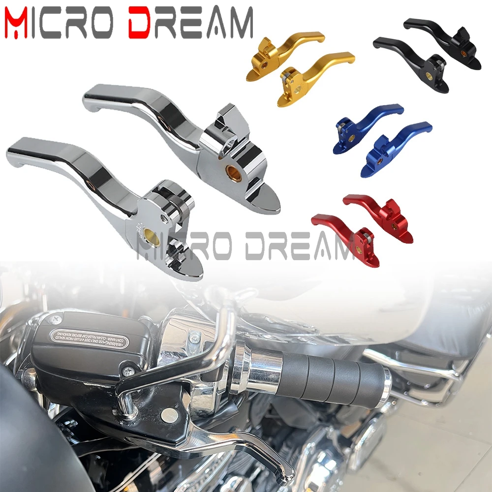 2-3 Finger Motorcycle Aluminum Brake Clutch Lever Hand Control For Harley Touring Road King CVO/SE FLHRSE FLHRSE 5 FLHRSE 4