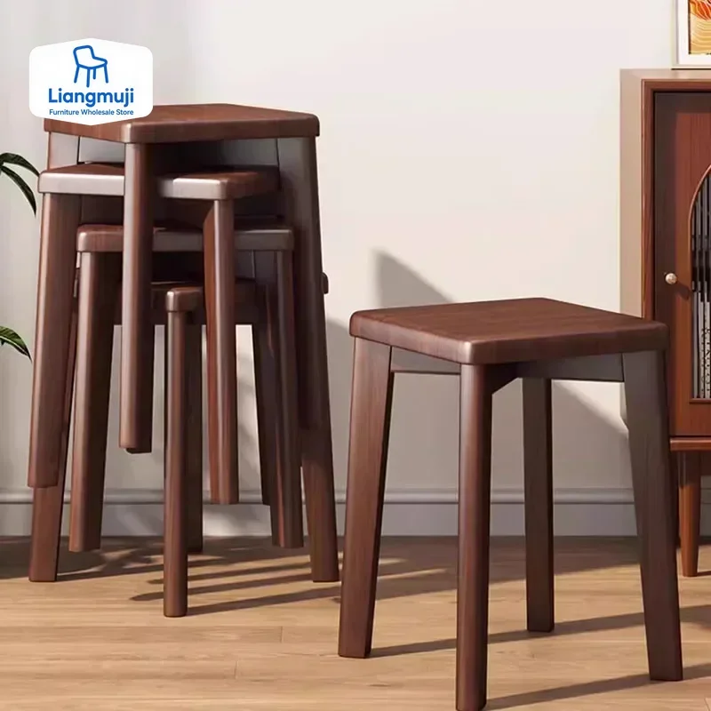 

Benches Stool Aesthetic Furniture Chairs Stackable Modern Bar Stools Antique Kitchen Sillas Para Comedor Pack Lazy Chair Yht
