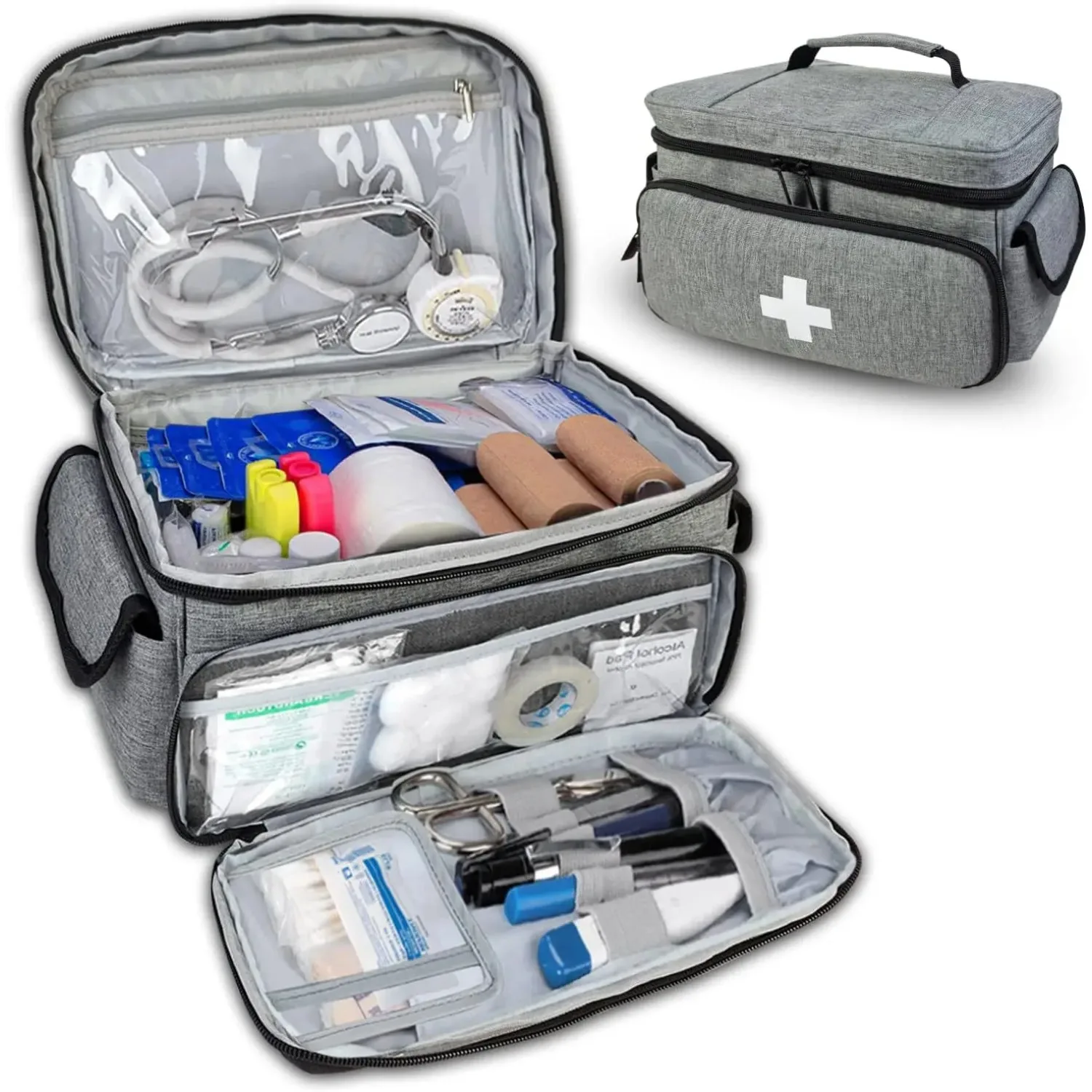 Small medicine storage bag Portable medical emergency kit Home medicine storage box medical kit