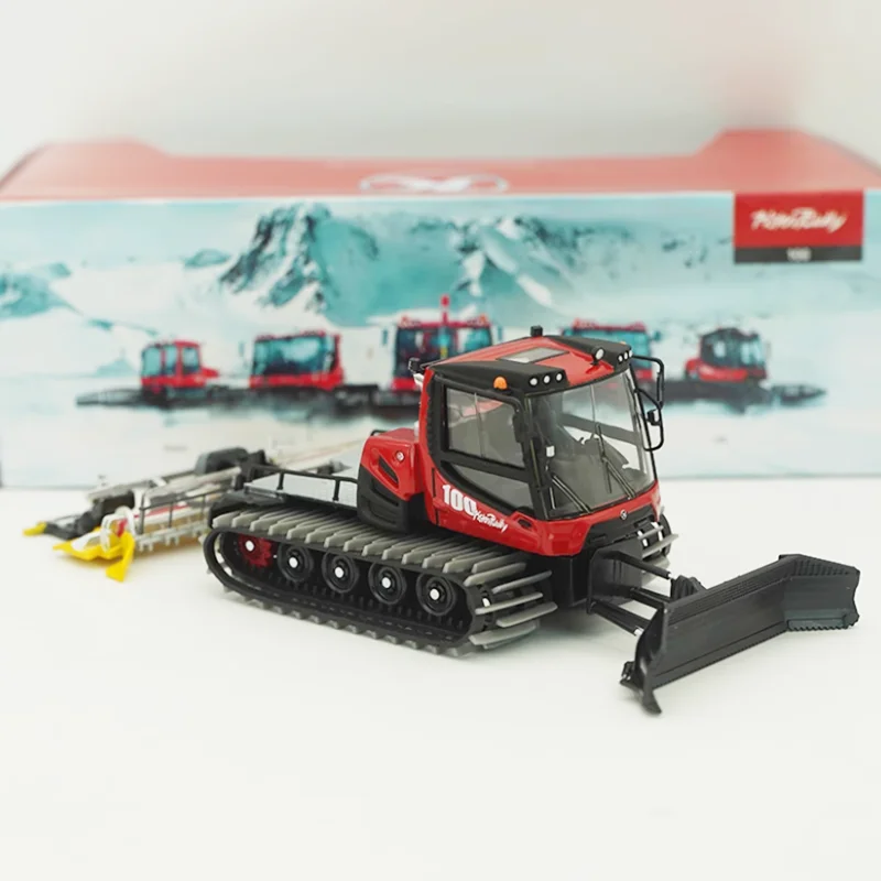 ダイキャスト 1:43 スケール ピステンブリー 100/600/600W 除雪車 合金製 シミュレーションカーモデル コレクション 装飾 男の子向けギフト おもちゃ 静態展示