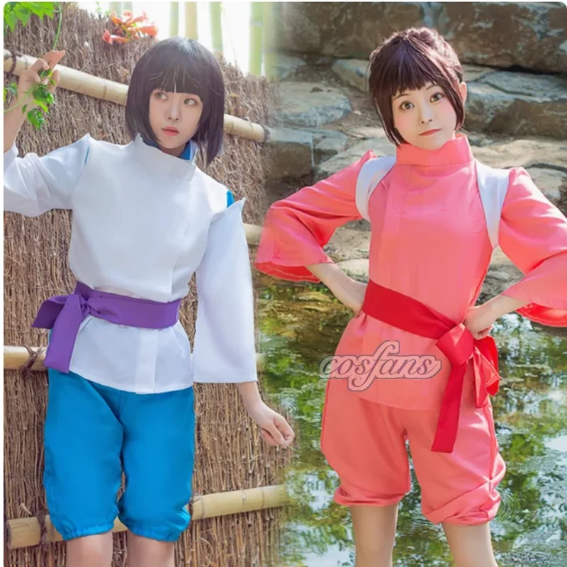 Chihiro no Kamikakushi dragón blanco dragón rojo Haku Nigihayami Kohakunushi uniforme tipo kimono Spirited Away Sen para Cosplay