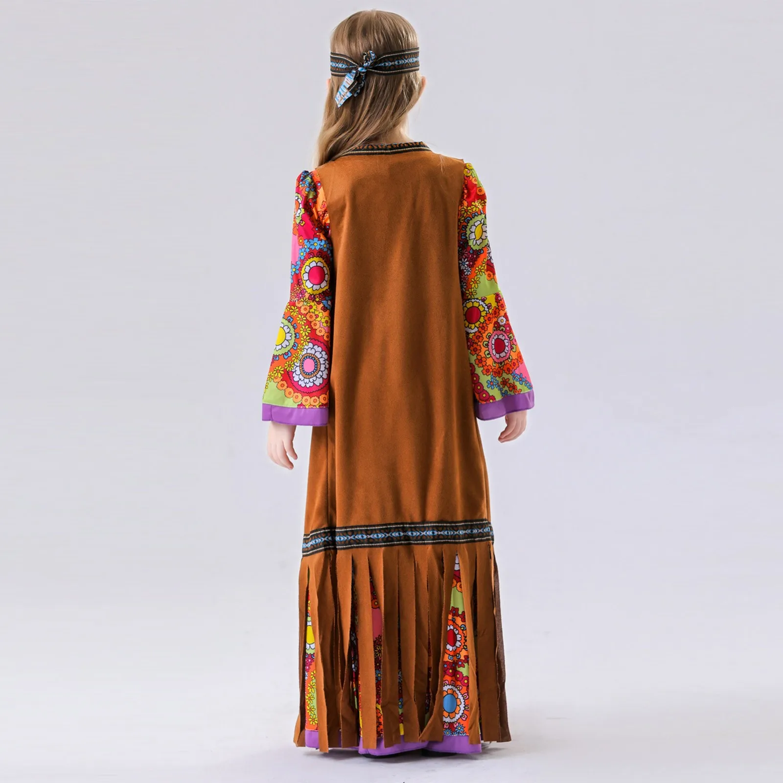 3 قطع ازياء الأداء المرحلة للفتيات ، ازياء الرجعية ، تأثيري الاسترالية ، اللباس مع سترة غطاء الرأس ، ازياء هالوين