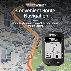 Igpsport-bsc200 computador para bicicleta, computador com gps, velocímetro, velocímetro, sem fio, digital, formiga +, navegação, cronômetro, odômetro, ciclismo 10 principais vendas relógio corrida com gps - №6