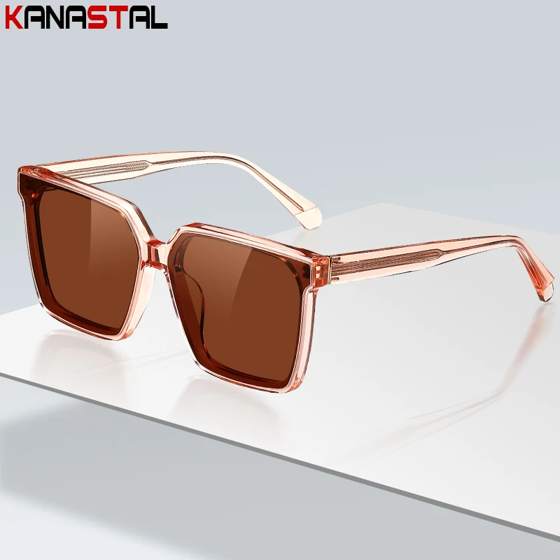 

Women Polarized Sunglasses Men UV400 Sun Glasses Acetate Fibre Eyeglasses Frame Camping Beach Travel Anti Glare Shade Eyewear