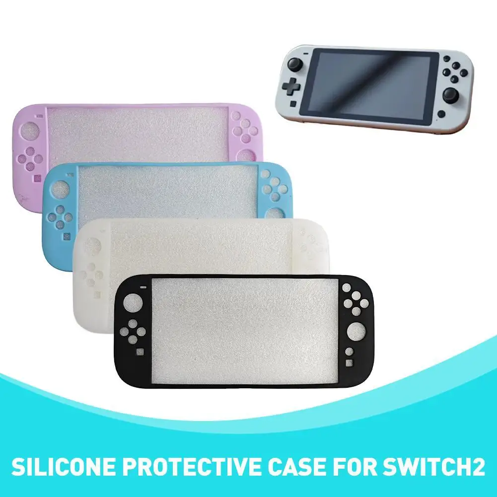 

Game Console Protective Case For Switch2 Silicone Anti Slip Thumbstick Cover For Nintendo Switch 2 Handheld Console Case
