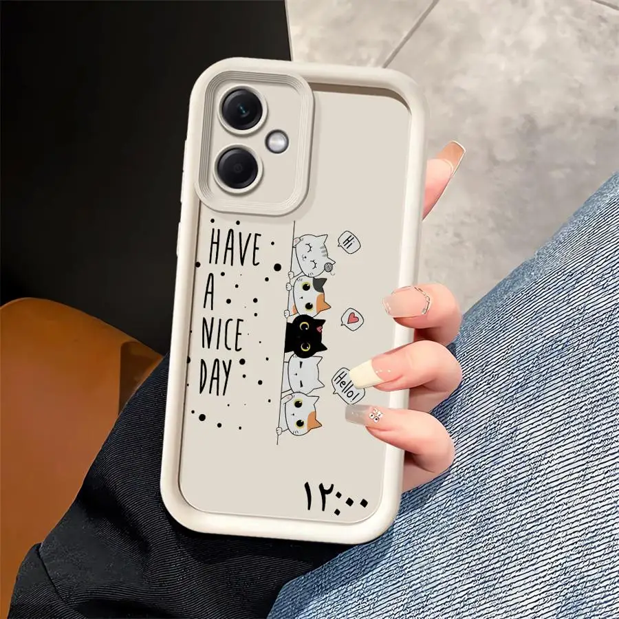 حافظة لهاتف Xiaomi Redmi Note 14 Pro Plus 12S 13 11S 13Pro 12 10S 11 11Pro Cartoon Cat #3