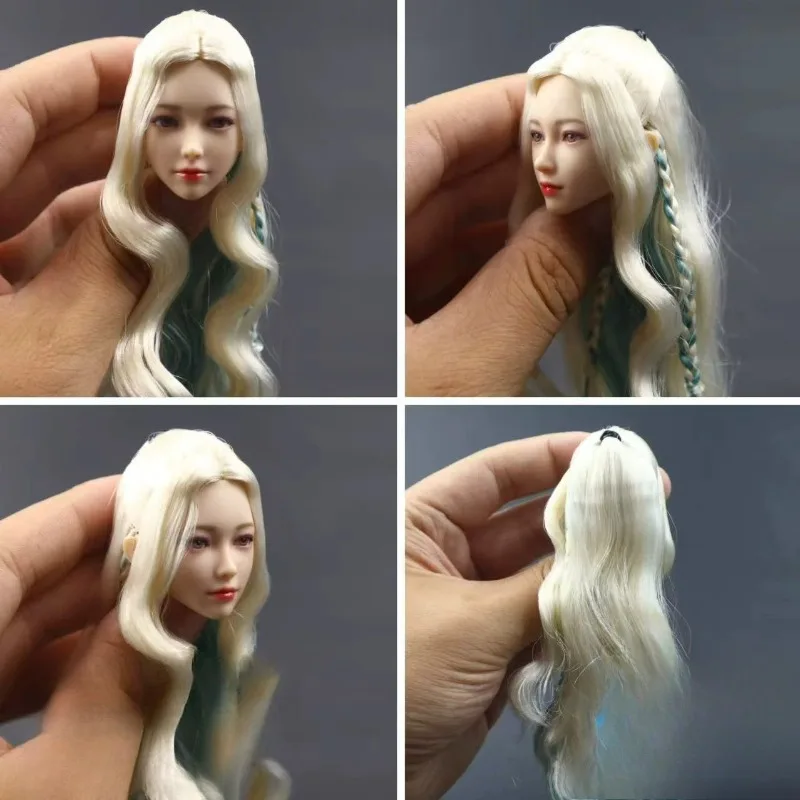Auf Lager: 1/6 Maßstab Actionfiguren – Verschiedene Stile, Perücken mit langen Haaren und eingebetteten Magneten, Modell für I8 Spielzeugkopf-Skulptur-Zubehör