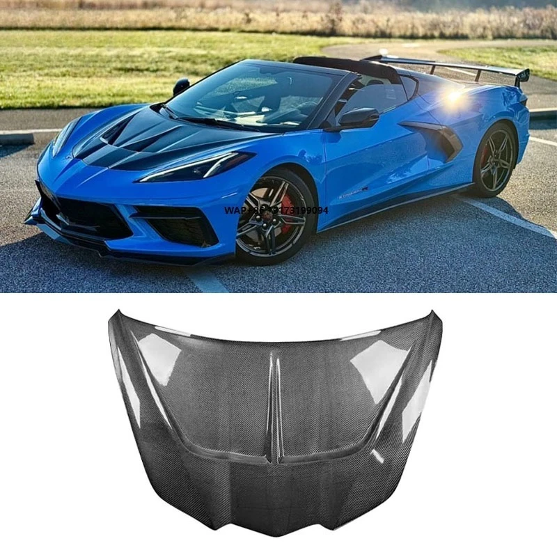 

Corvette C8 Bonnet High Quality Carbon Fiber Front Hood with New Condition and Included Screws