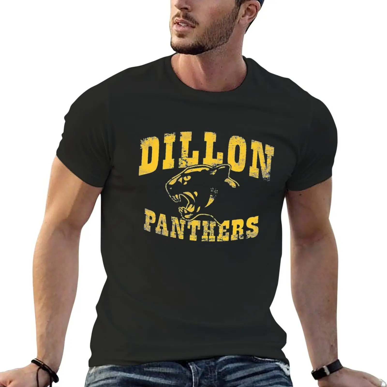 Dillon Panthers T-Shirt anime summer tops black t-shirts for men