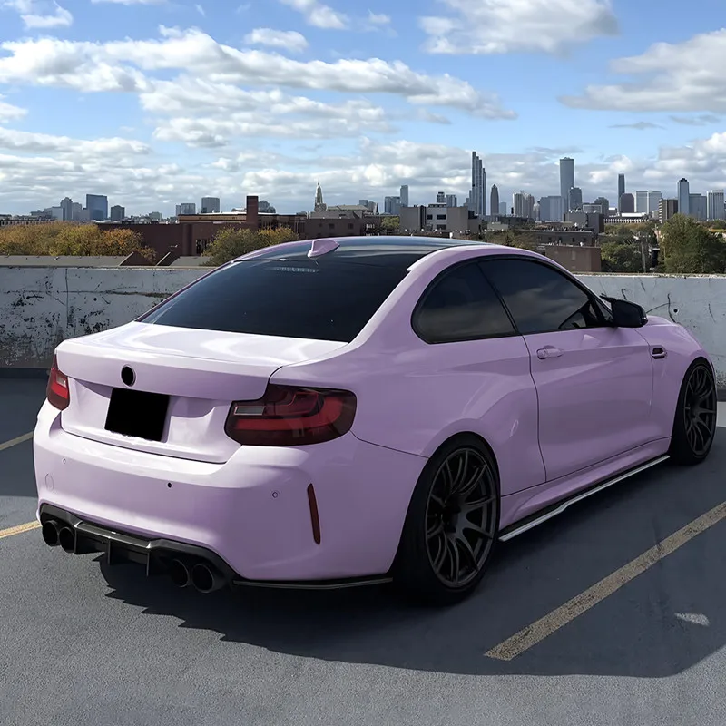 For BMW M2 F87 2016-2021 Car Rear Bumper Diffuser Spoiler Wing Black Carbon Body Kit Exterior Tuning Accessories
