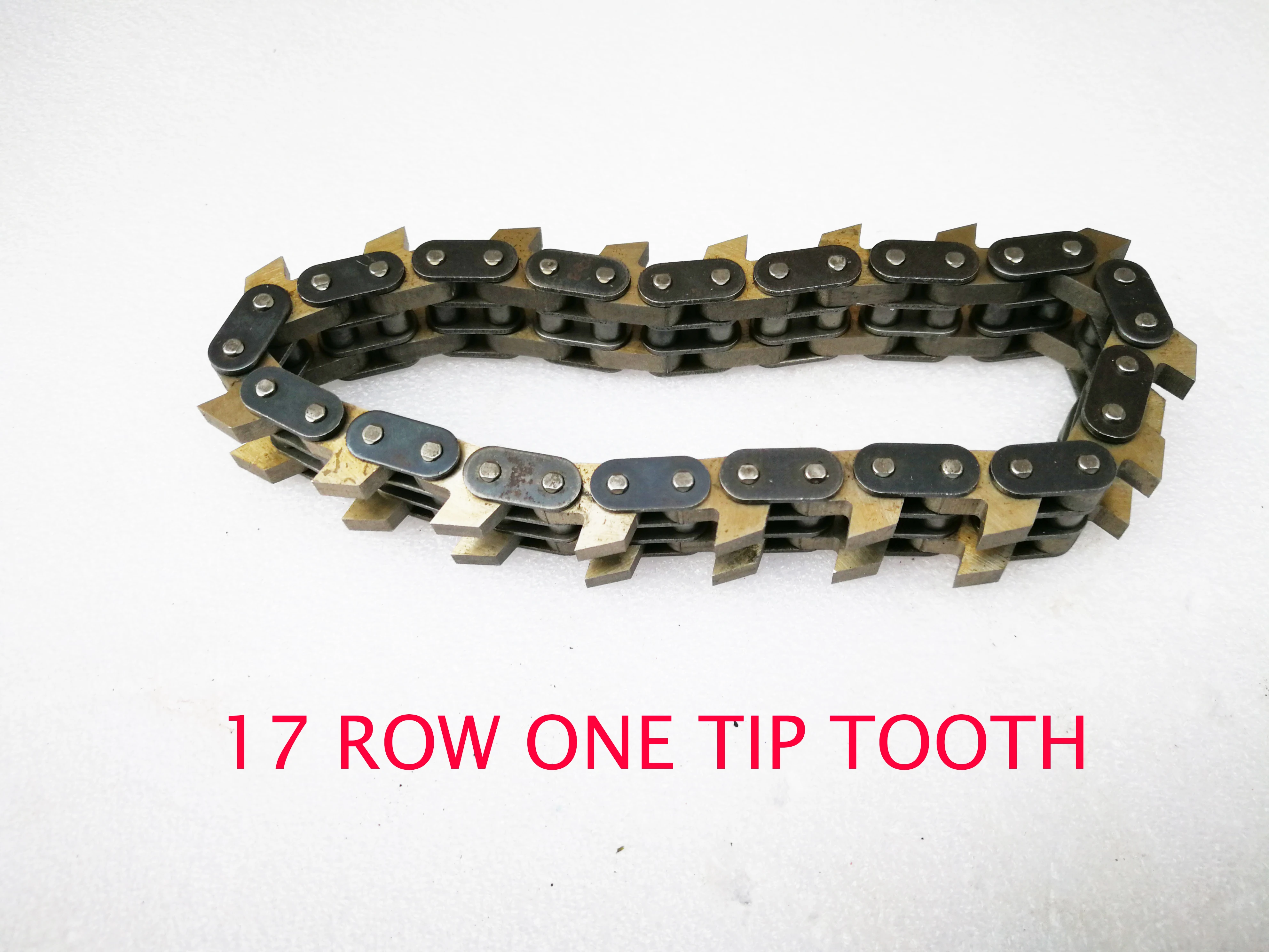 

17 Row One Tip Middle Tooth Joint Cutter Saw Chain For Pneumatic Waste Stripper Carton Paper Stripping Machine Detachable Hinge