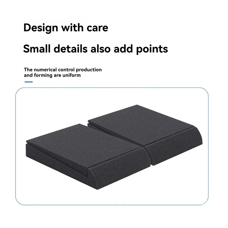 Y45A-スタジオモニター用フォームパッドスピーカー分離クッションスピーカースタンドとピアノルーム用の消音