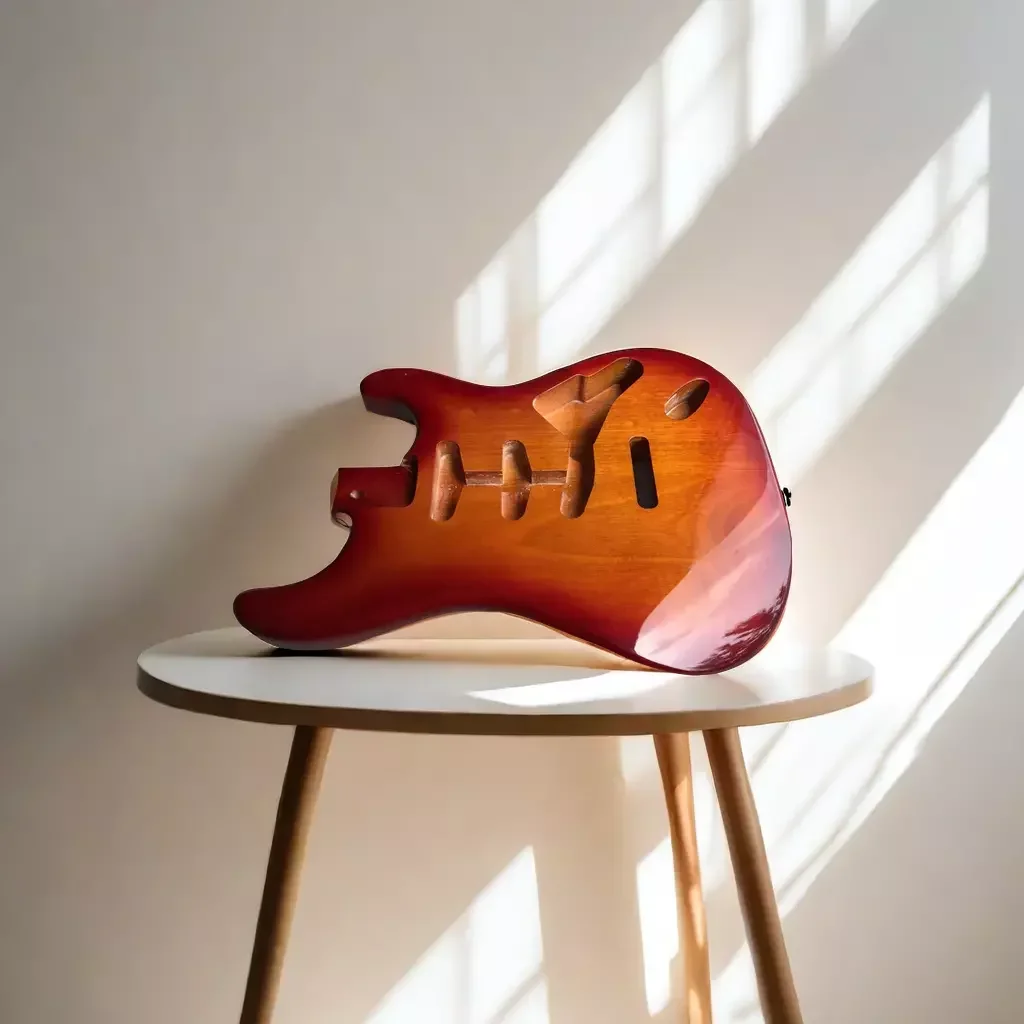 

New Guitar Body SSS Style Yellow Painting replacement Electric Guitar accessory Bolt on heel #US