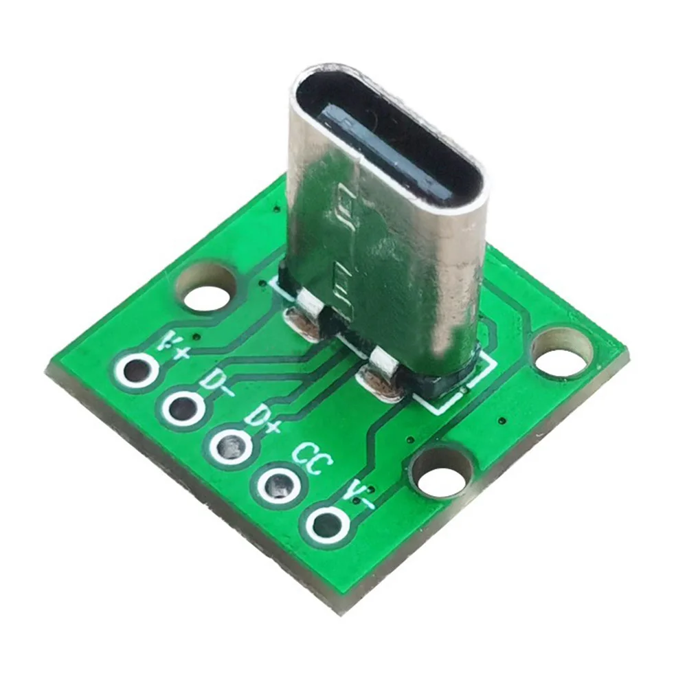 1-10 SZTUK Pionowe złącze żeńskie USB 3.1 typu C Adapter PCB Adapter ładowania Płytka testowa 180 stopni Pionowe gniazdo typu C
