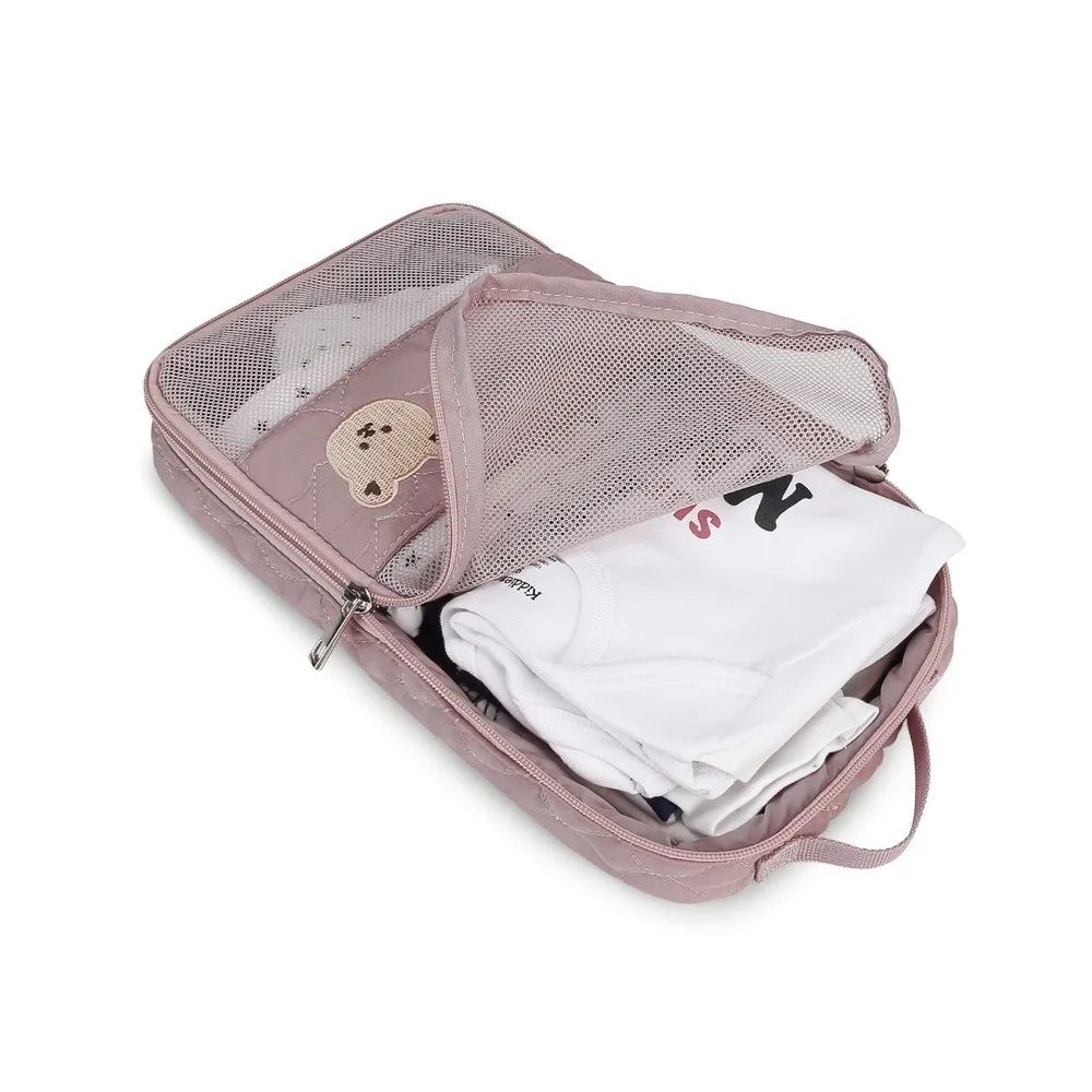 Waterproof Baby Diaper Bag Cute Design Separate Storage Stroller Hanging Bag Hanging Style Multiple Compartments