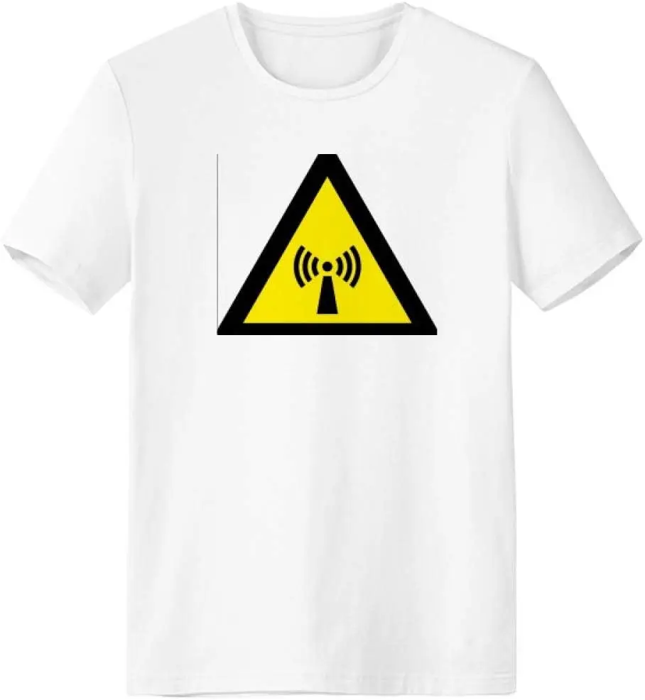 Warning Symbol Yellow Black Radiation Triangle T-Shirt Anime Graphic T-shirts For Men Clothing Women Tees Y2K Tops Unisex Summer