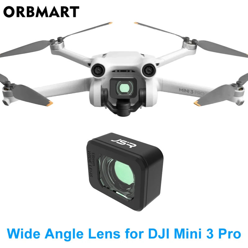 Szerokokątny obiektyw do DJI Mini 3 Pro Drone Filter Zwiększenie zasięgu o 25% dla DJI Mini 3 Pro Lens Akcesoria do aparatu fotograficznego