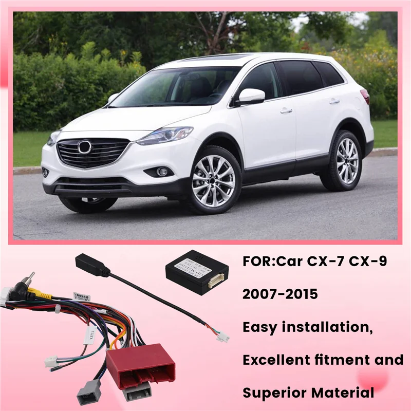 ZIZI 16Pin สายไฟกล่องถอดรหัส Canbus อะแดปเตอร์สําหรับ Mazda CX-7 CX-9 CX7 CX9 Android สเตอริโอ