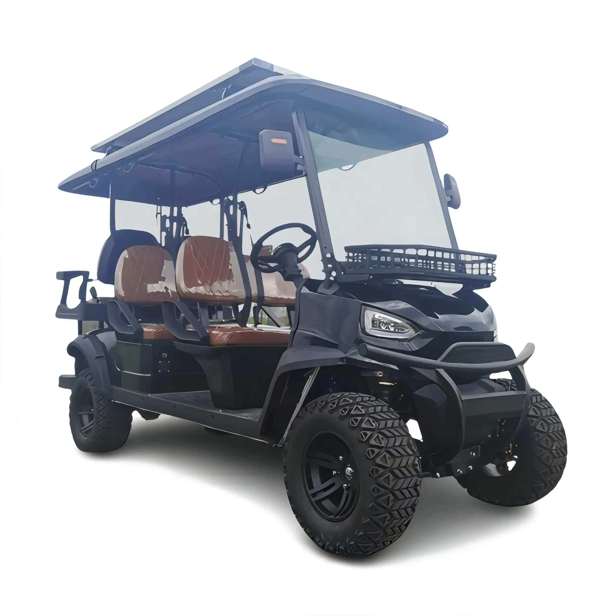 Sightseeing 6 Seater Golf Car High Chassis Lithium Battery Electric Golf Cart