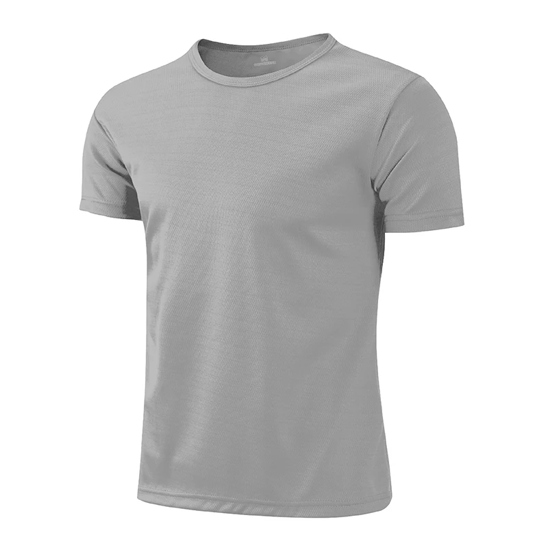 Sports Running T-shirt Men's Cool Bodybuilding Light Breathable Short-sleeved Solid Color