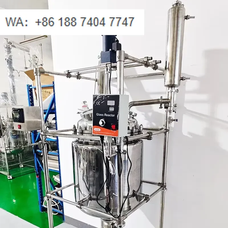 for Yuhua Factory OEM Anti-corrosion PTFE Coating 50L Double Layer Stainless Steel Reactor