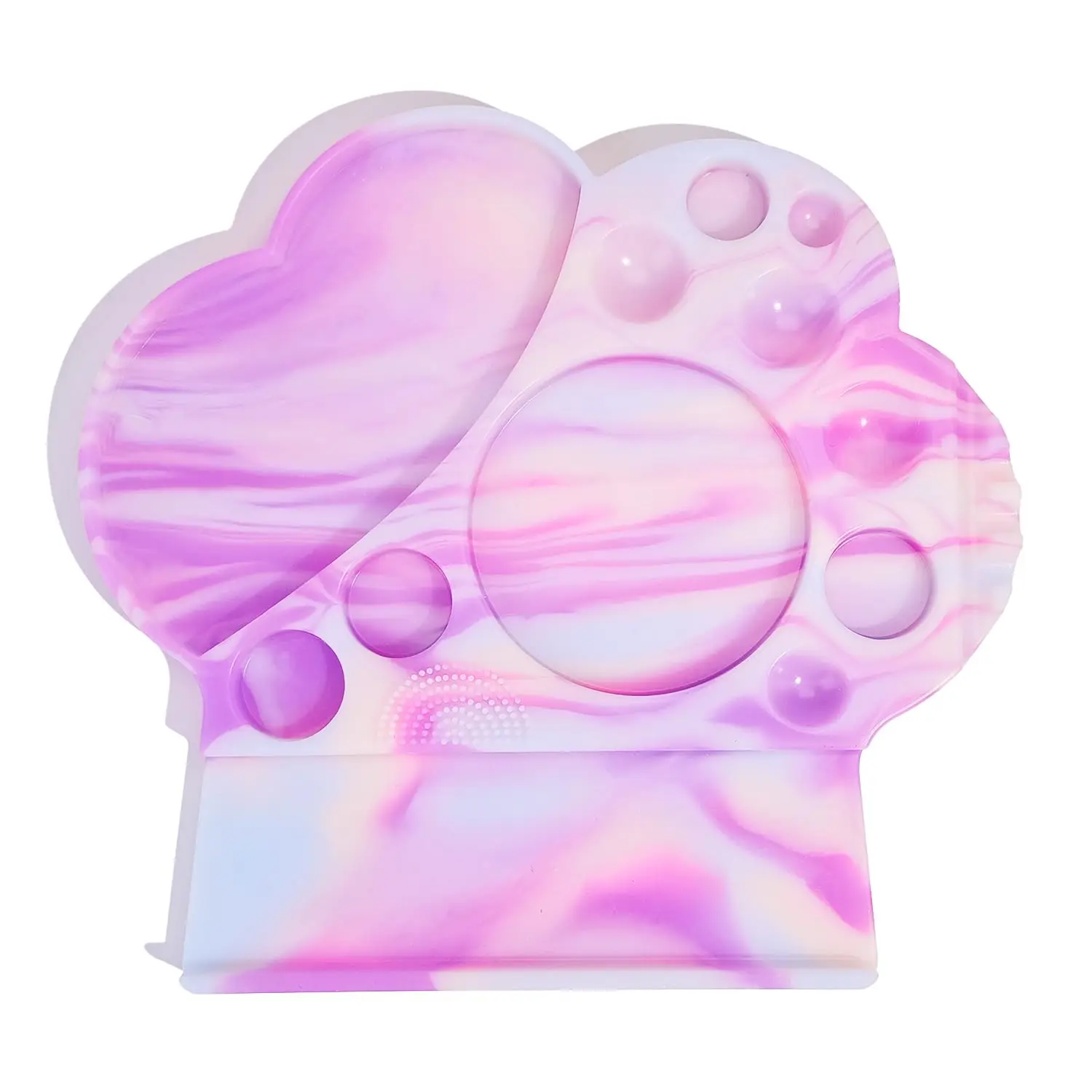 Libeauty 1 pièces plateau en Silicone Extra Large pour le levage des cils et le stratification des sourcils 14 sections patte de chat Palette en Silicone outils de permanente des cils