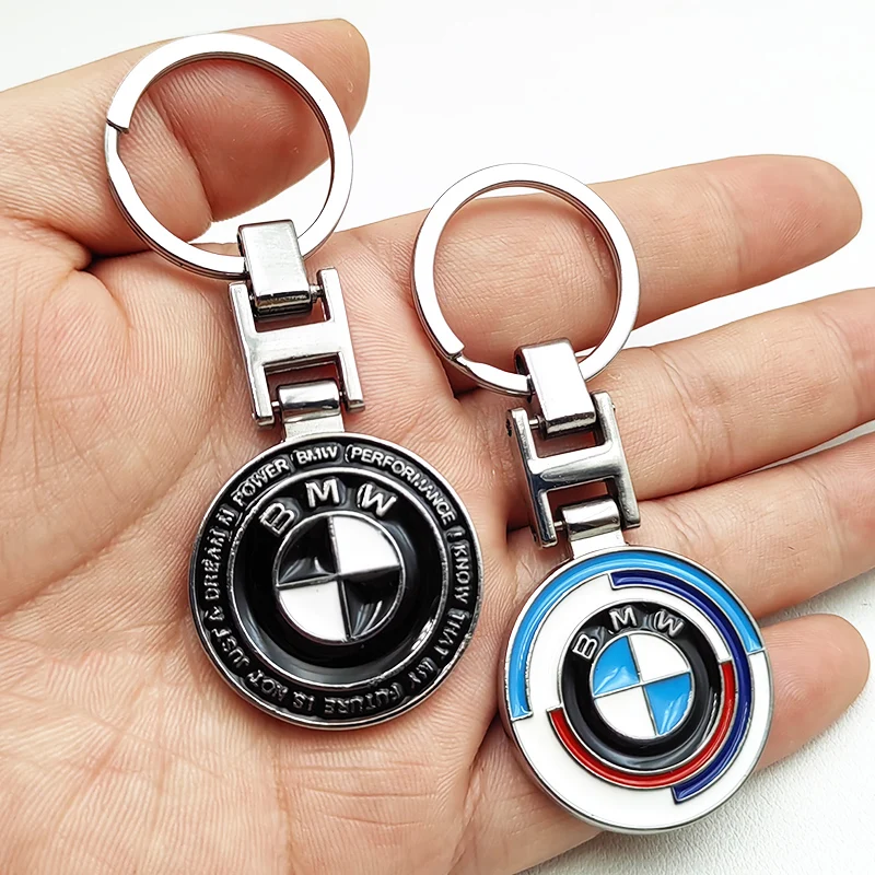 2024 50th Anniversary New Logo BMW Emblem Luxury Car Keychain For BMW X1 X2 X3 X4 X5 X6 3 5 Series M2 M3 M4 M5 M6 M7 Accessories