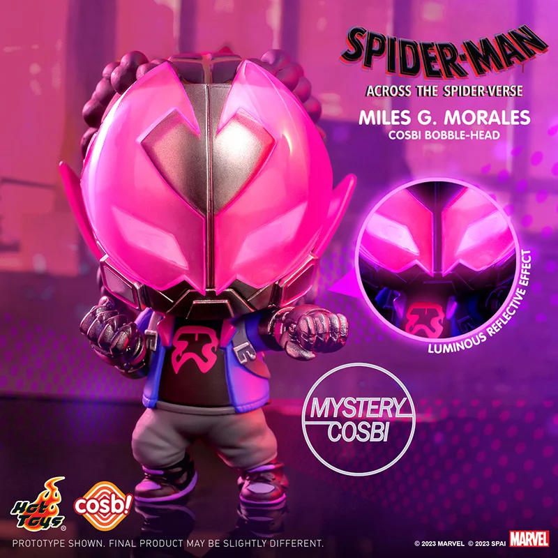 Echte Hottoys Spider Man über die Spinne Vers Ver.2 Serie Blind Box Mini Figur Spiderman Cosbi Glück Mystery Box Spielzeug Geschenk