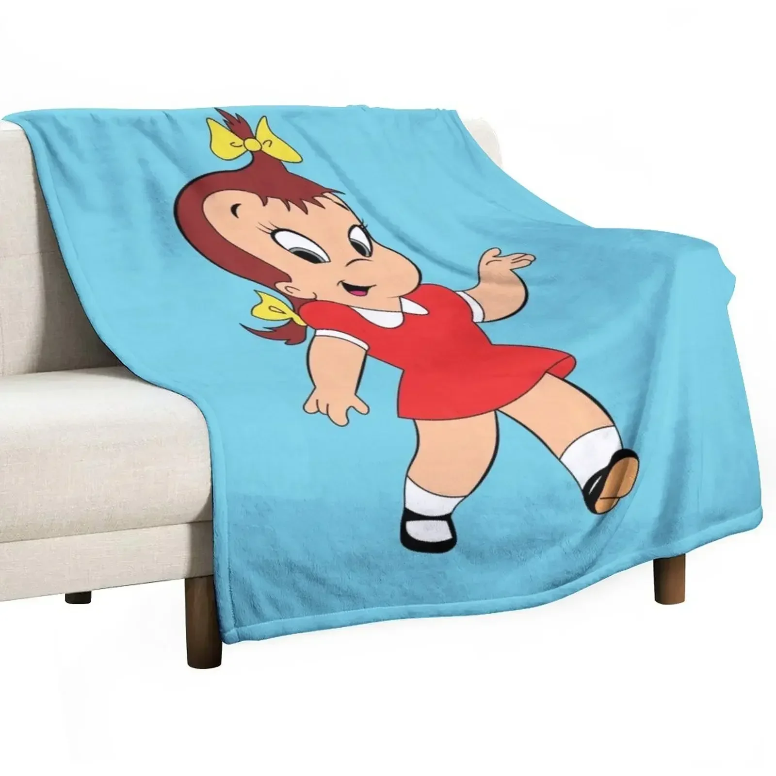 

Little Audrey cartoon Throw Blanket Bed linens Furrys bed plaid Blankets