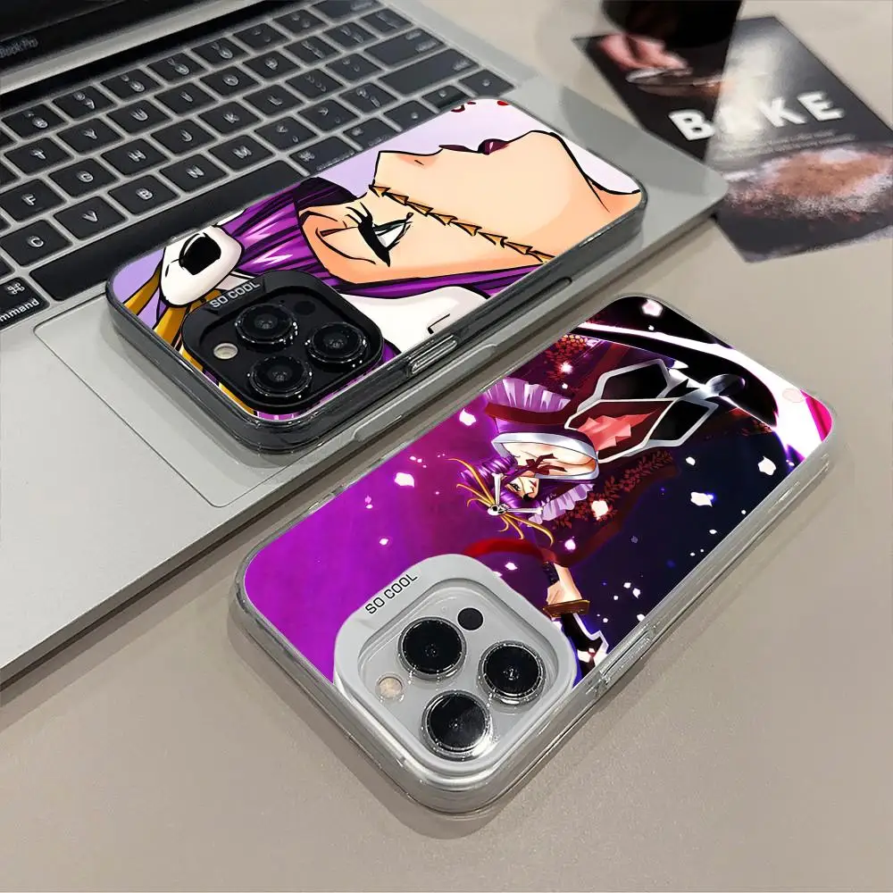 

Чехол для телефона Bleach Katen Kyokotsu для iPhone 17, 16, 15, 14, 13, 12, 11 X XR XS 8 7 Pro Max Plus, полупрозрачный цветной защитный чехол