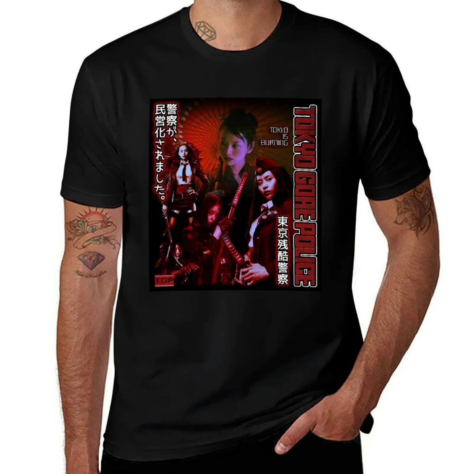 

Tokyo Gore Police T-Shirt black cotton t-shirt plain for man package essential t shirt T-Shirt