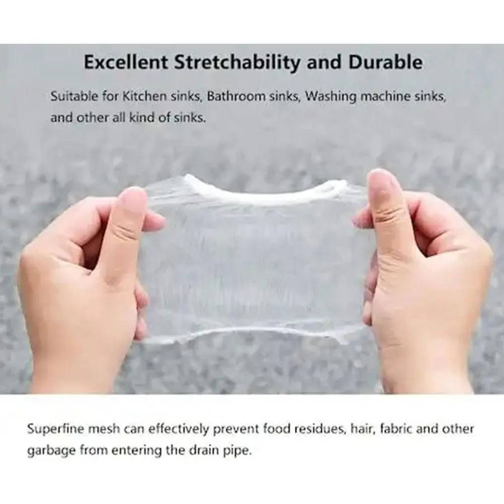 100x filtro usa e getta schermo lavello scarico cestino filtro sacchetto di rete della spazzatura cucina lavello per lavastoviglie schermo filtro Anti-intasamento