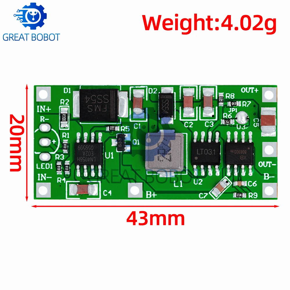 5V 2A UPS Uninterruptible Power Supply Module 12v Polymer 15w Lithium Battery Reverse Connection Protection Route Monitoring