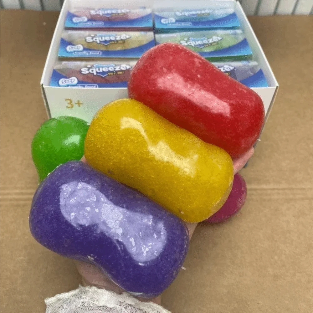 Pinch Toy Soap Shaped Squishy Toys Soft Slushy Texture Sensory Toys Skin Friendly Durable Fidget Toy Adult Gift