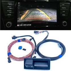 For Skoda Octavia MK3 III Superb 3V B8 Rear View Trunk handle Camera with Highline Guidance Line Wiring harness 3V0 827 566 N