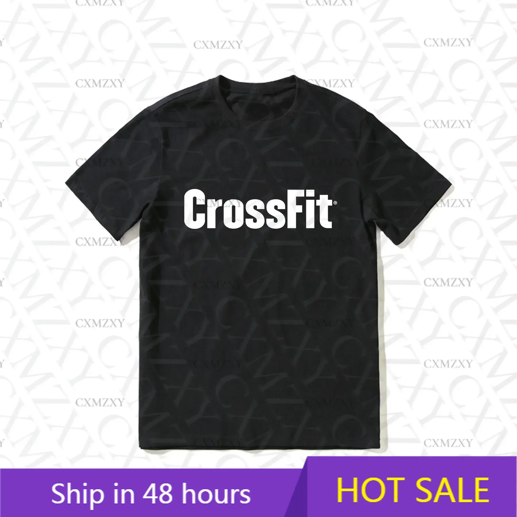

2025 Hot Sale Summer 100% Cotton CrossFit To Declare Fittest Black T Shirt Men Short Sleeves Cool Tee Hip Hop Streetwear T-shirt