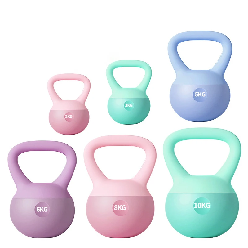 

Высококачественный набор гирь для силовых тренировок из мягкого ПВХ с удобным захватом, разноцветные гири для улучшения продаж