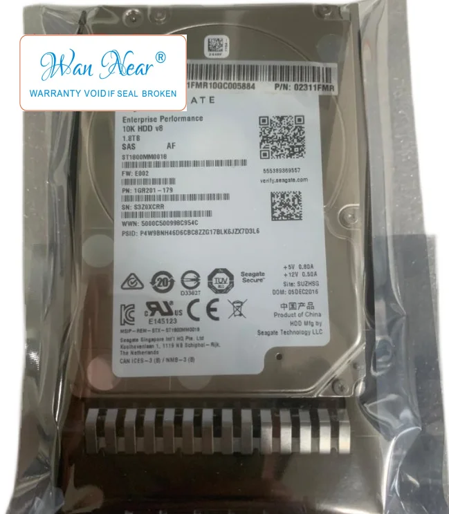 For   02311FMR HUC101818CS4200 B32684 1.8T SAS 2.5 10K SAS 12Gb RH2288 5588 V3 V5