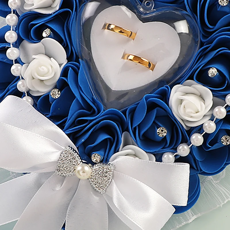 صندوق خاتم زفاف أنيق - هدية للعروس والعريس صندوق خاتم على شكل قلب تذكار اقتراح رومانسي