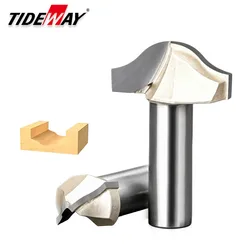 Tideway Professional Grade Woodworking Cutters CNC Tool Clearing Bit Round Bottom Line Type Trim Milling Cutter For Wood