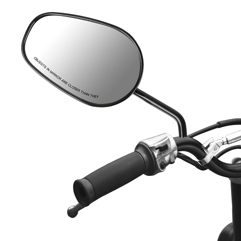 

2Pcs/Pair Silver Black Reflector Side Mirrors Motorcycle Rearview Mirror Motorcycle Accessories