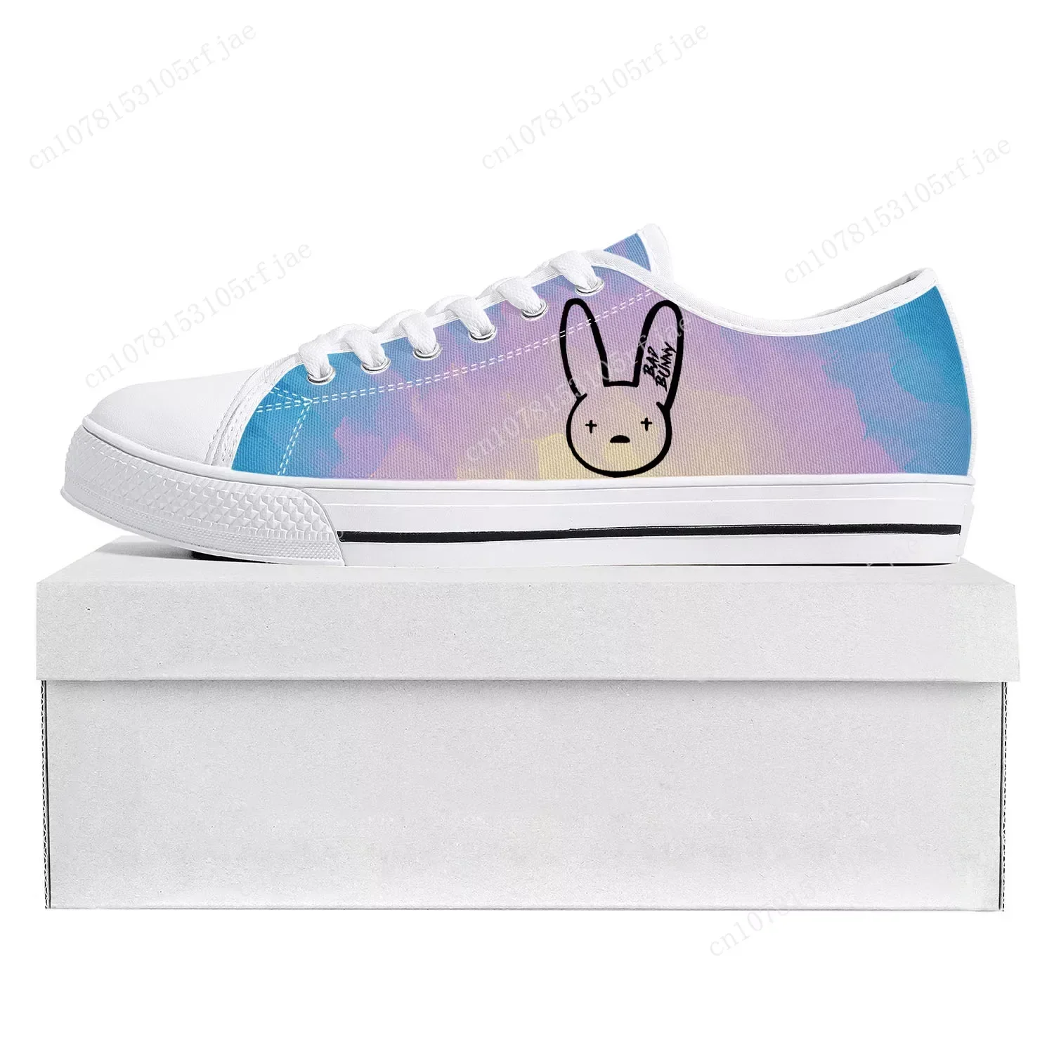 Bad Bunny Hot Hip Hop Rapper Low Top High Quality Sneakers Mens Womens Teenager Canvas Sneaker Casual Couple Shoes Custom Shoe