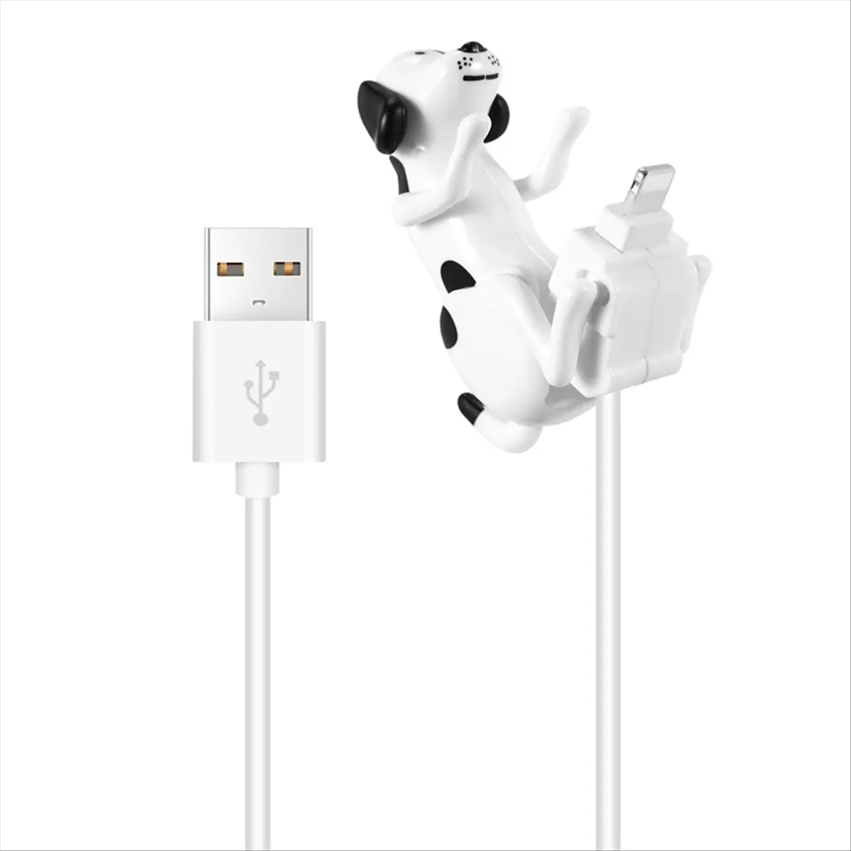 DT85 USB Cable Funny Humping Dog Charger for /12/11 and More, Moving Spotty Dog Fast Charger USB Cable