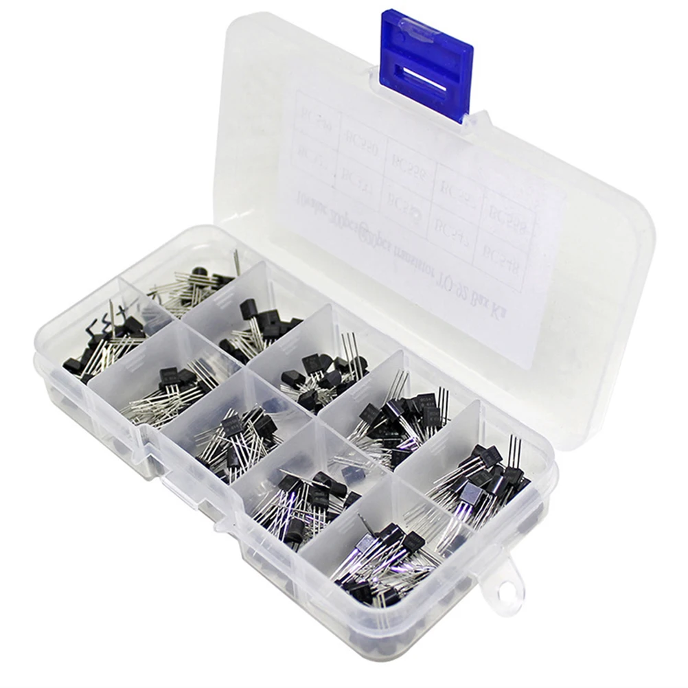 

200pcs Transistor Kit Assortment Professional Electronics Components Lightweight Durable Easy Installation Portable Practical